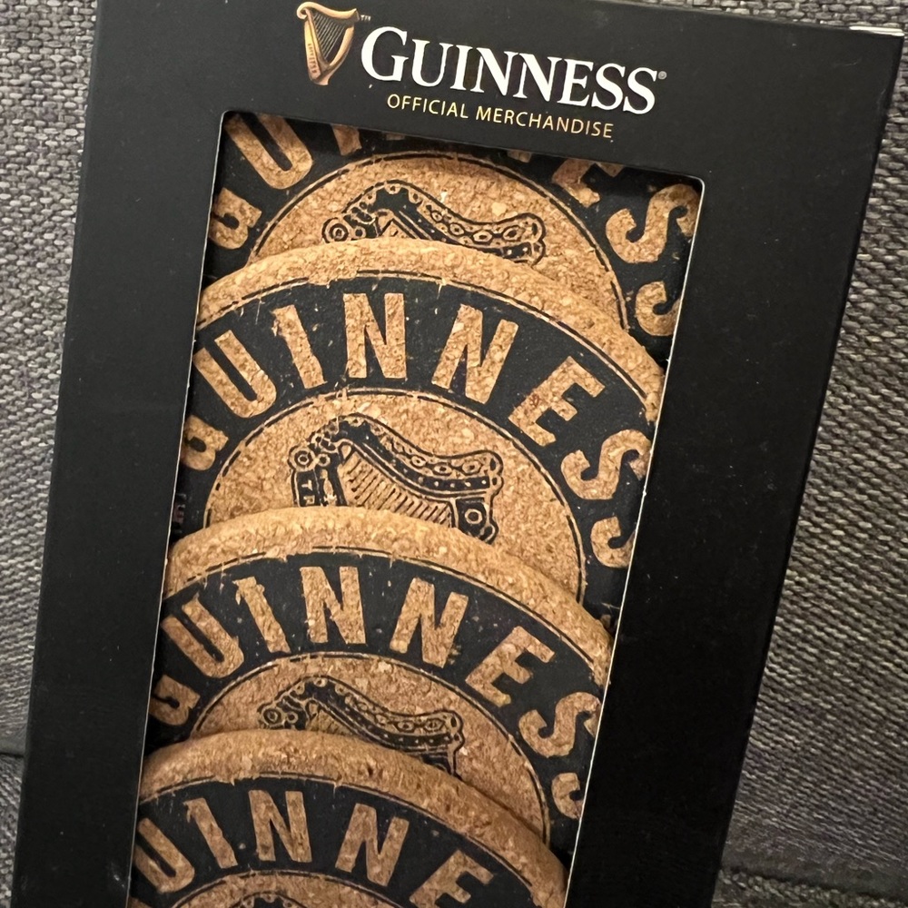 Guinness Cork Coaster Set - Picture 2 of 6